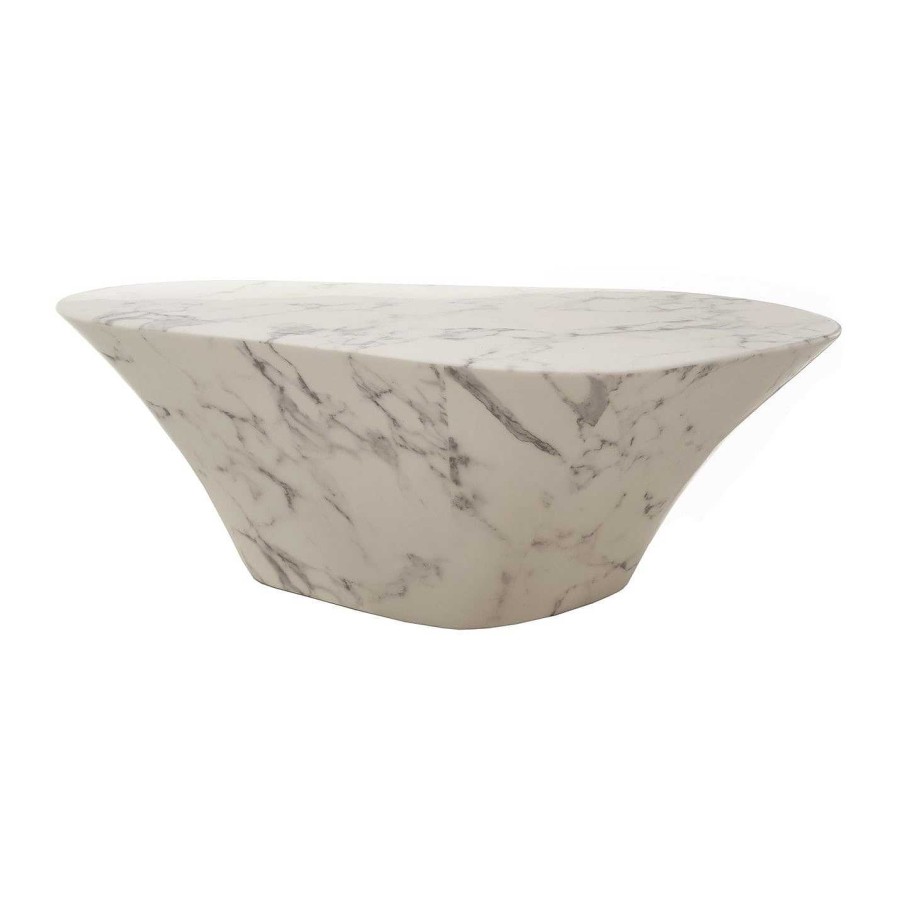 Pols Potten Coffee Tables | Oval Coffee Table - Artificial Marble