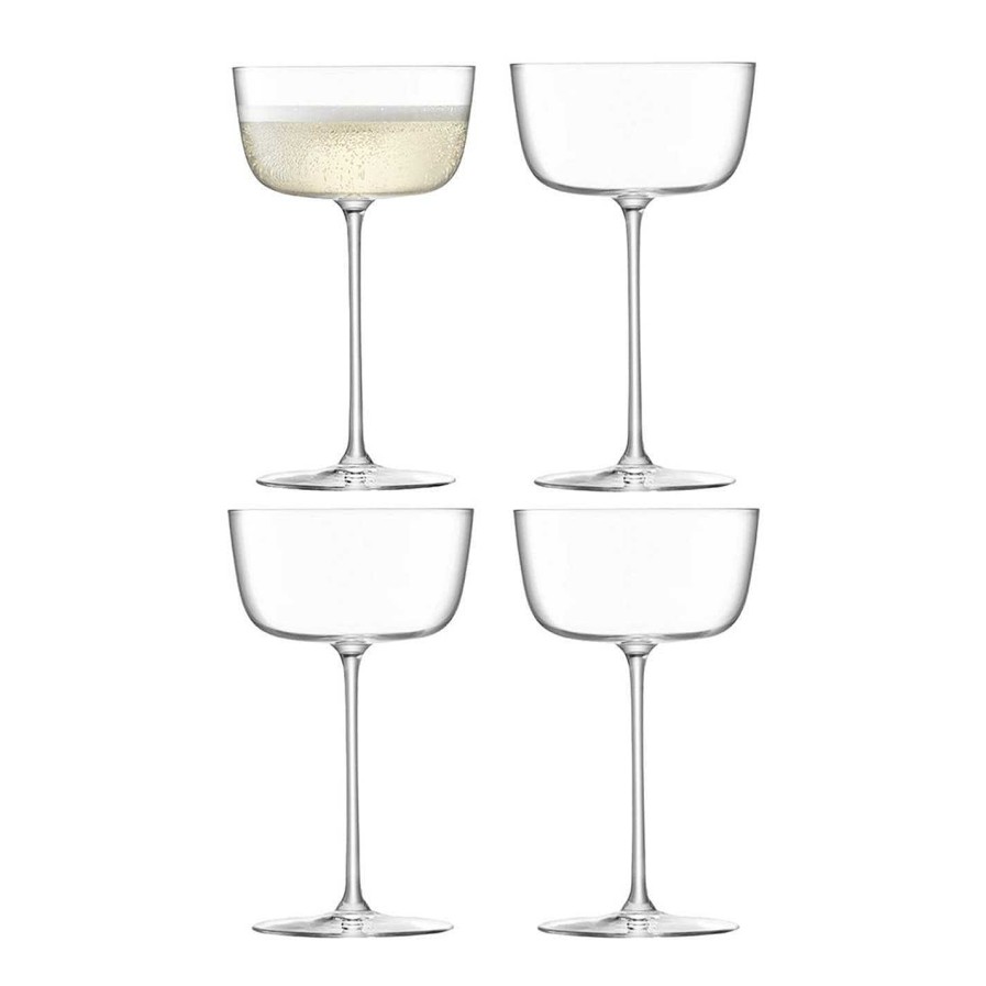 LSA Cocktail Glasses | Borough Cocktail Saucer - Set Of 4