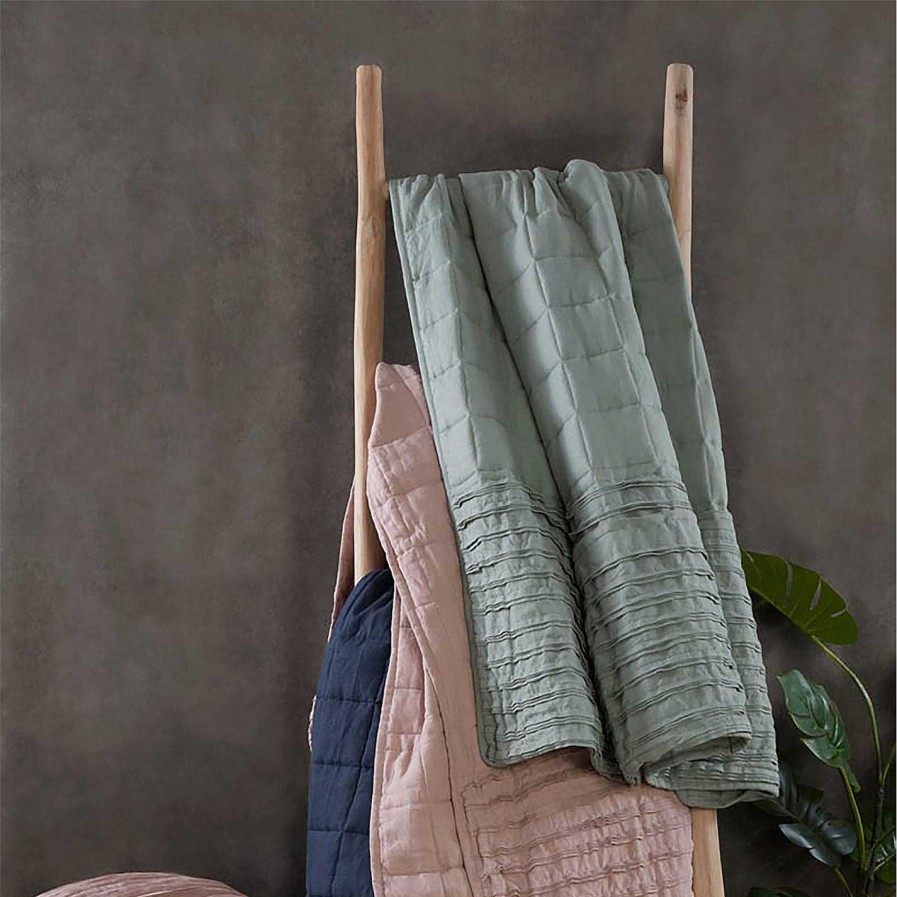 LAZY LINENS Throws & Blankets | Pure Washed Linen Throw