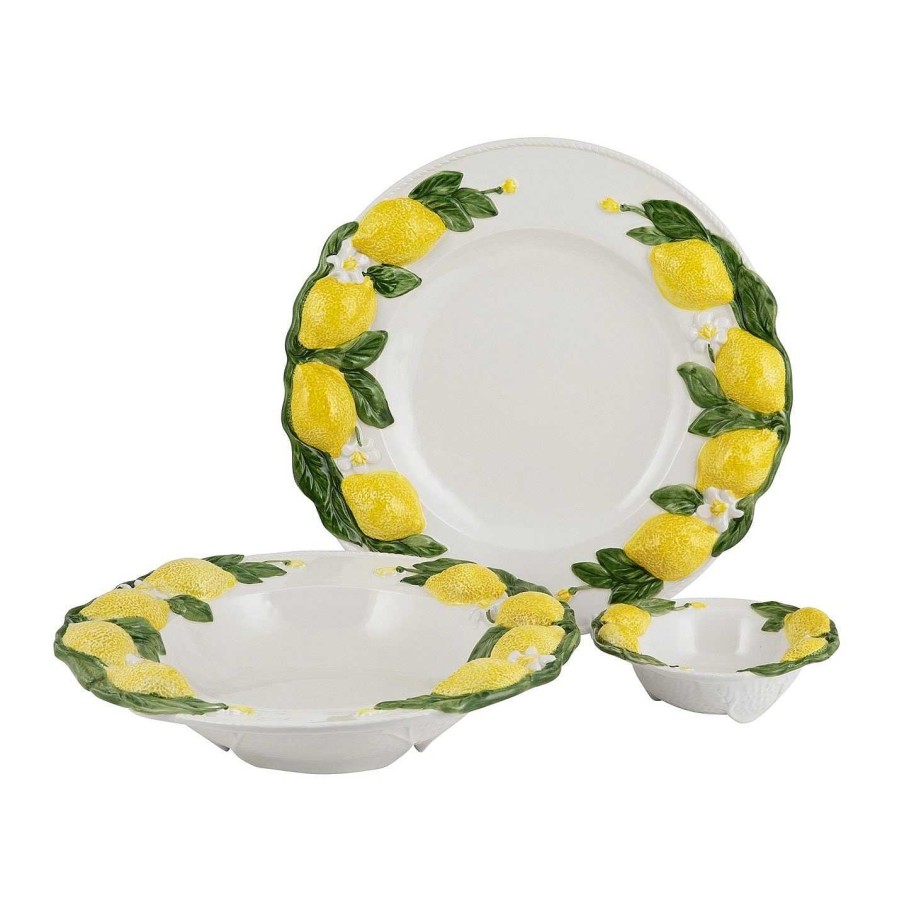 Les Ottomans Plates | Lemon Plate - Dinner Plate