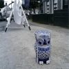 Pols Potten Stools | Blue Porcelain Flower Owl Stool