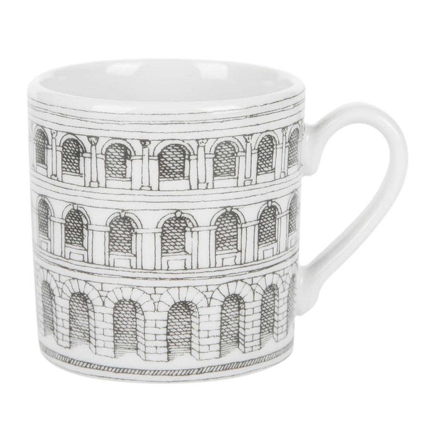 Fornasetti Tea & Coffee | Architettura Espresso Cup & Saucer