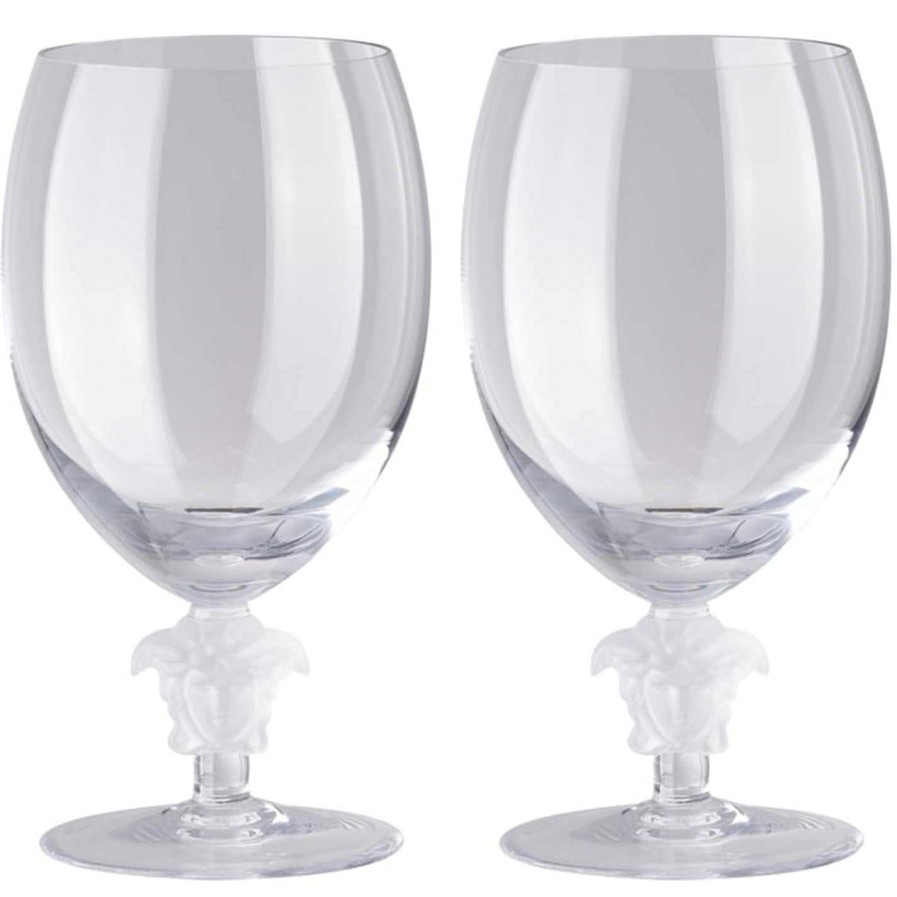 Versace Home Wine Glasses | Medusa Lumiere White Wine Glass - Set Of 2