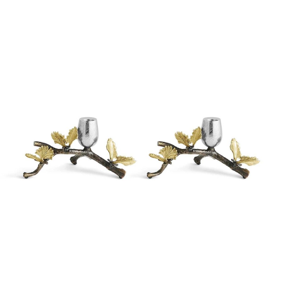 Michael Aram Candlesticks | Butterfly Ginkgo Candle Holders