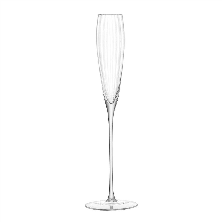 LSA Champagne Flutes & Saucers | Aurelia Grand Champagne Flute