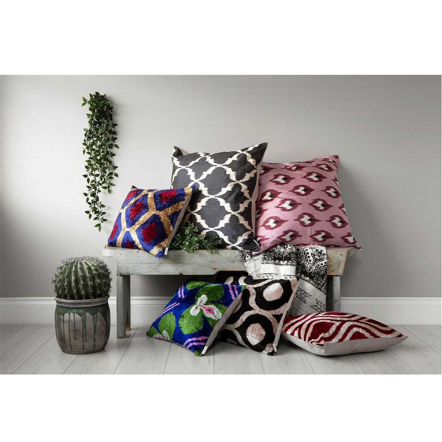 Les Ottomans Cushions | Silk Ikat Cushion - 60X60Cm