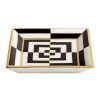 Jonathan Adler Trinket Trays | Op Art Porcelain Tray - Black/White/Gold