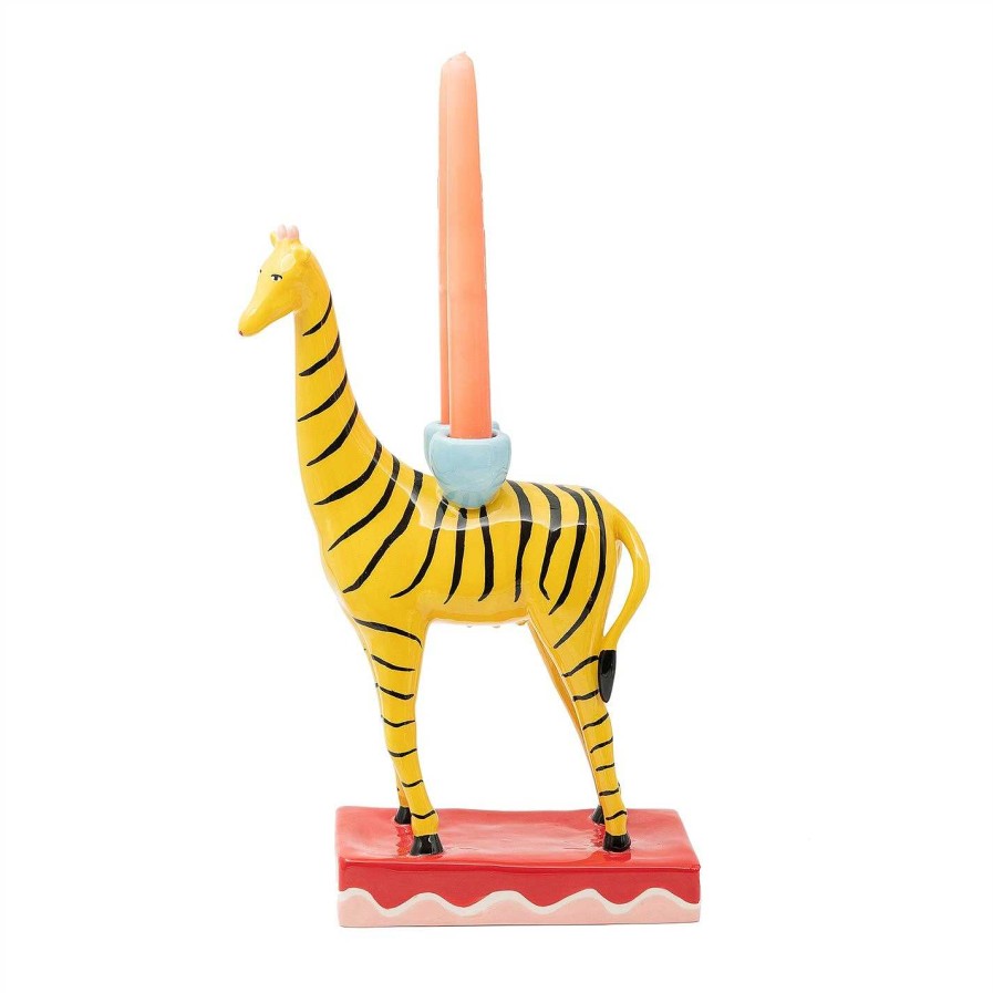 Laetitia Rouget Candlesticks | Giraffe Striped Candlestick Holder