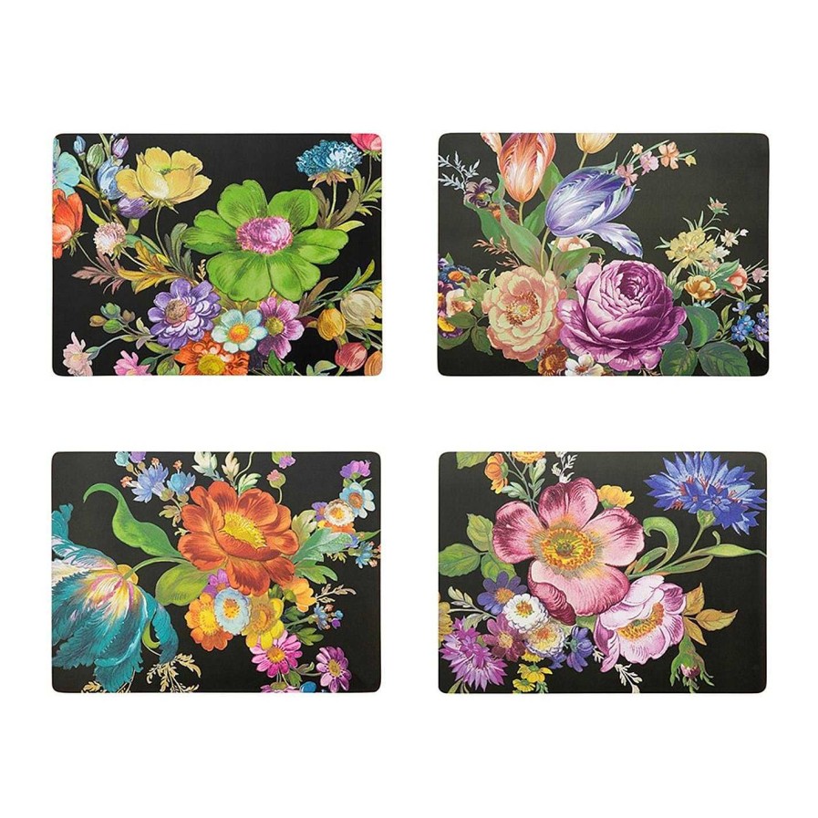 MacKenzie-Childs Placemats | Flower Market Cork Back Placemats - Set Of 4