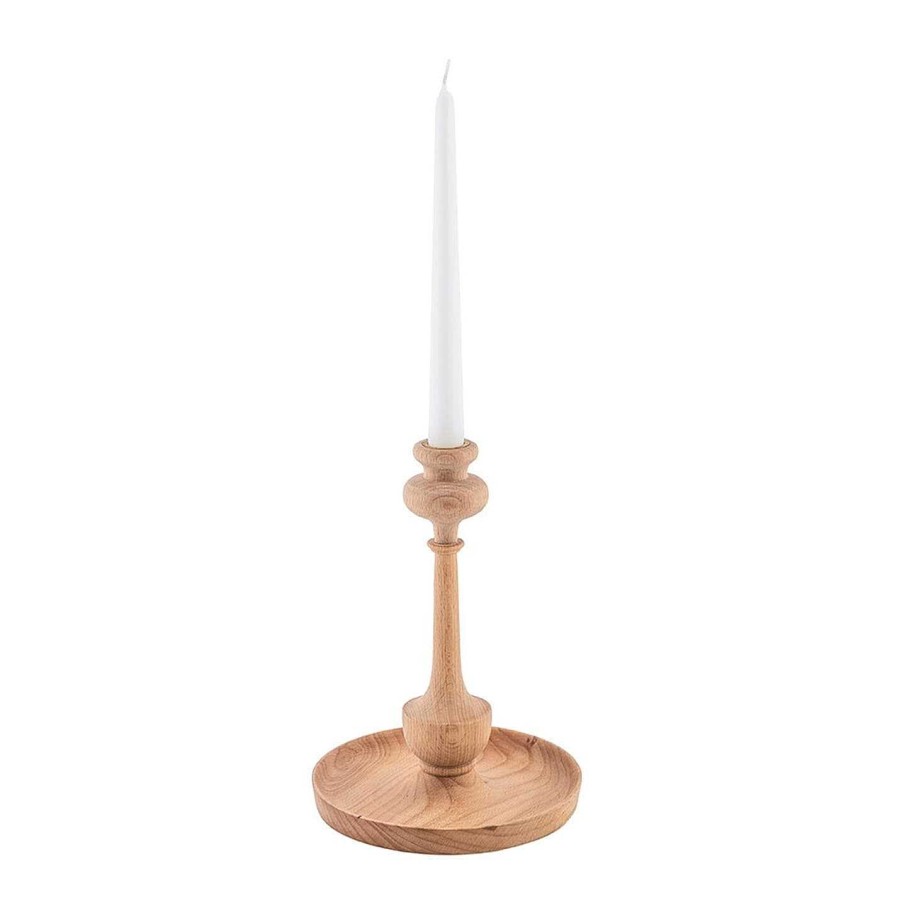 Sir Madam Candle Holders & Accessories | Kana Candlestick Holder - Wood