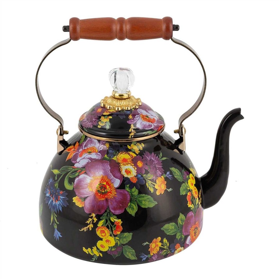 MacKenzie-Childs Kitchen Appliances | Flower Market Enamel Tea Kettle