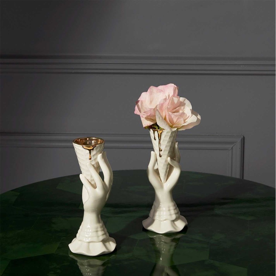 Jonathan Adler Vases | Gilded Muse I-Scream Vase