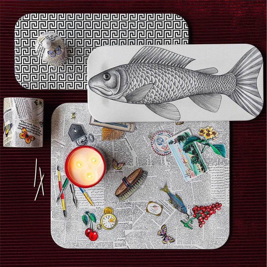 Fornasetti Trinket Trays | Greca Tray - 25X60Cm