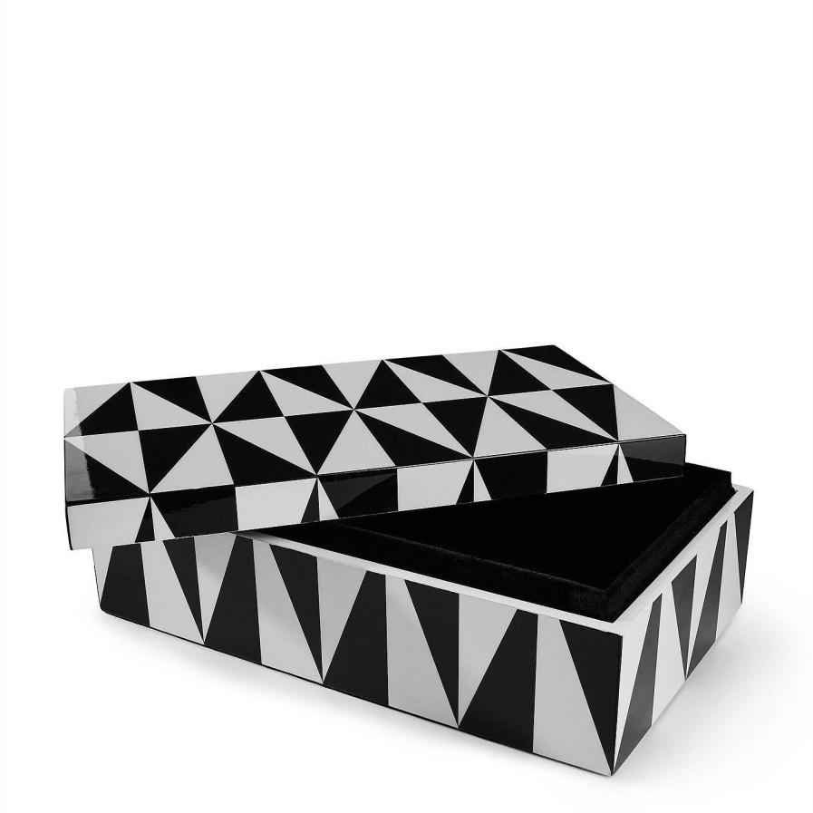 Jonathan Adler Trinket Boxes | Op Art Box - Medium