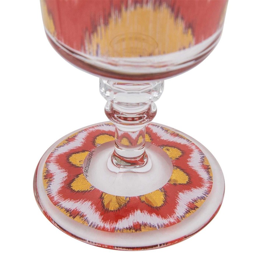 Les Ottomans Wine Glasses | Ikat Wine Goblet