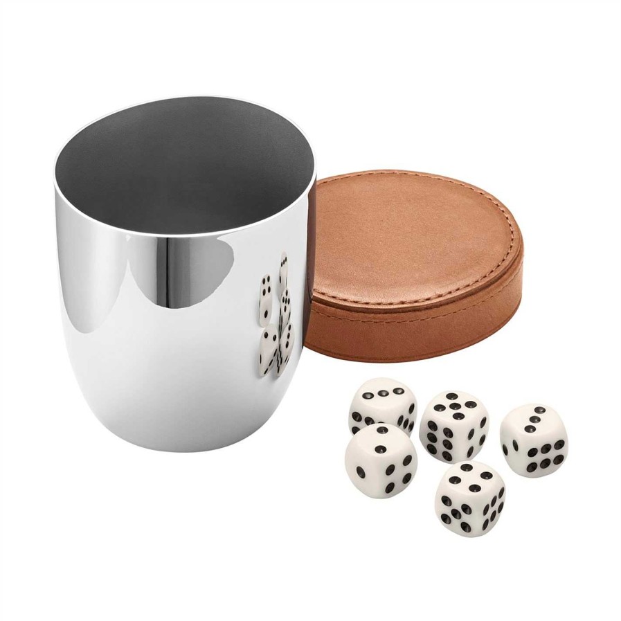 Georg Jensen Board Games & Card Sets | Sky Dice Travel Cup & Dice Set