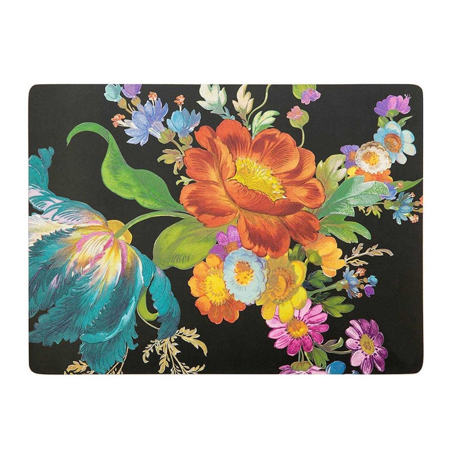 MacKenzie-Childs Placemats | Flower Market Cork Back Placemats - Set Of 4