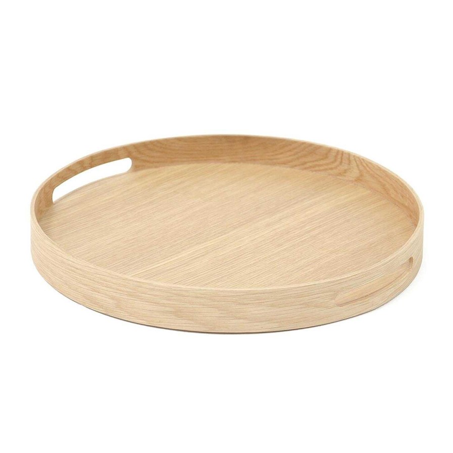 Wireworks Trays | Busboy Round Tray - Oak