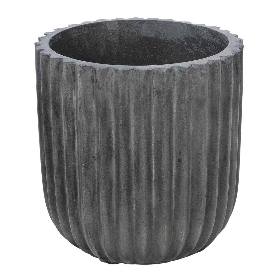 Broste Copenhagen Indoor Pots & Planters | Fiber Flowerpot - Set Of 2