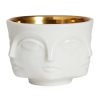 Jonathan Adler Candle Holders & Accessories | Muse Gold Interior Votive Holder - White