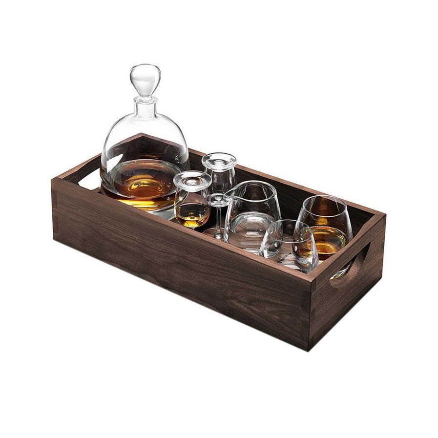 LSA Decanters & Carafes | Whisky Islay Connoisseur Set And Walnut Tray