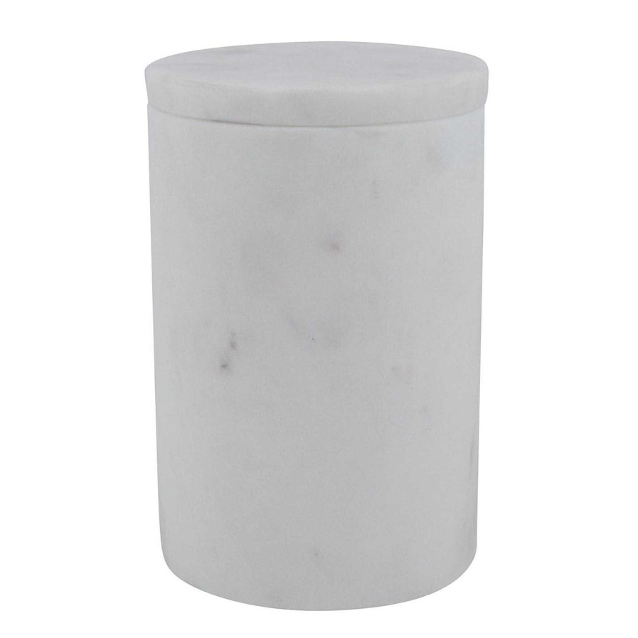 Broste Copenhagen Jars & Canisters | Osvald Canister - White Marble