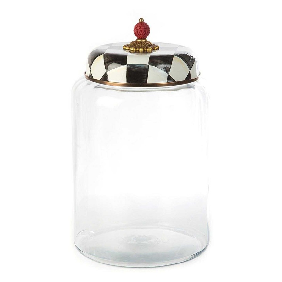 MacKenzie-Childs Jars & Canisters | Royal Check Storage Canister - Biggest