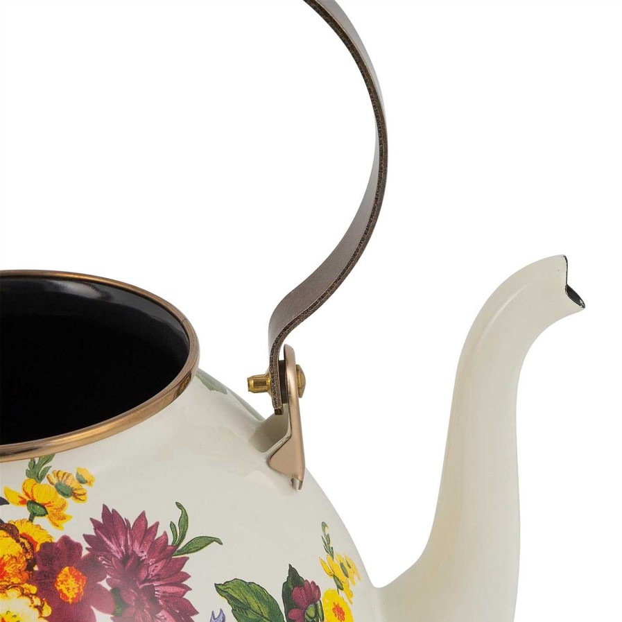 MacKenzie-Childs Kitchen Appliances | Flower Market Enamel Tea Kettle