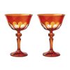 Sir Madam Champagne Flutes & Saucers | Rialto Coupe Glass - Set Of 2