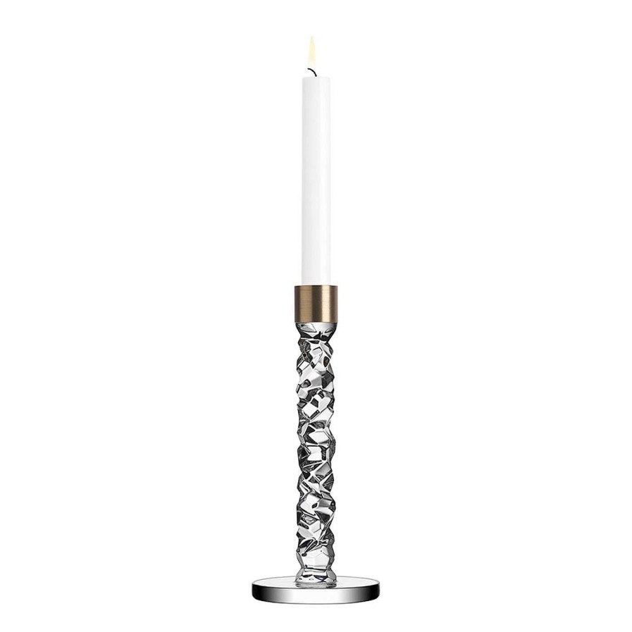 Orrefors Candlesticks | Carat Candlestick - Set Of 2 Clear