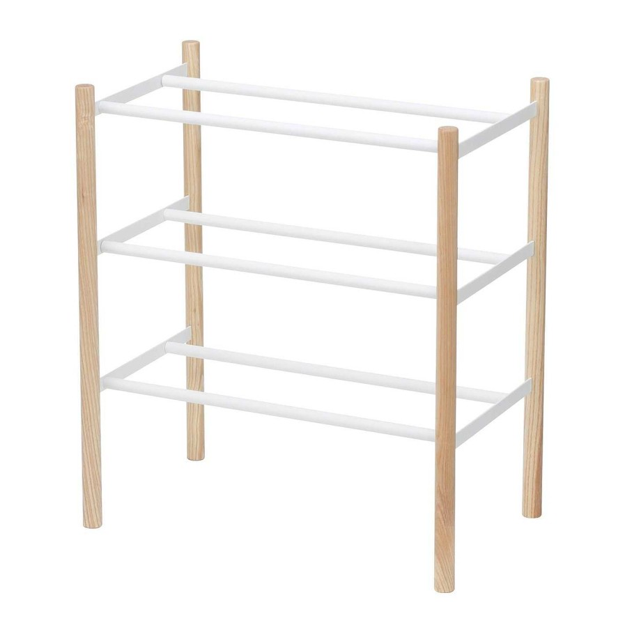 Yamazaki Storage | Extendable Three Tier Shoe Rack