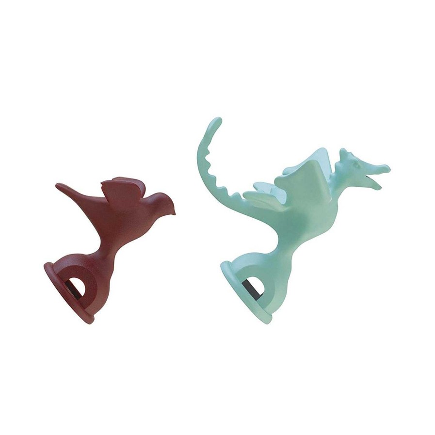 Alessi Kitchen Appliances | Bird And Dragon Shaped Whistles - Set Of 2