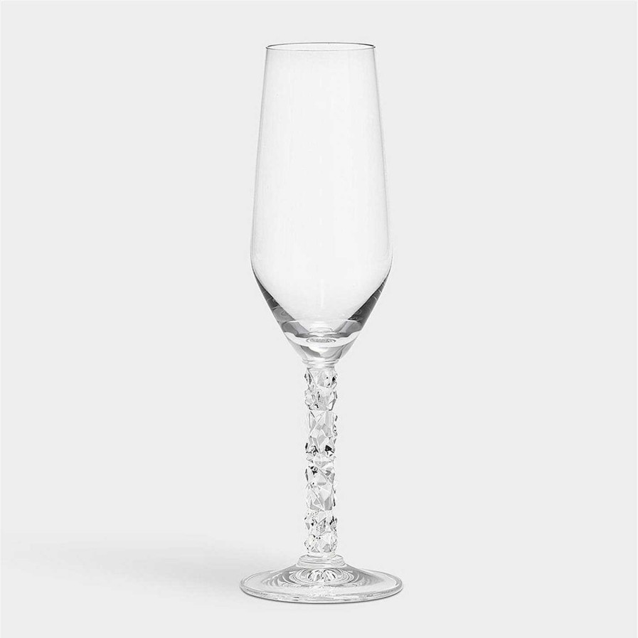 Orrefors Champagne Flutes & Saucers | Carat Champagne Glass