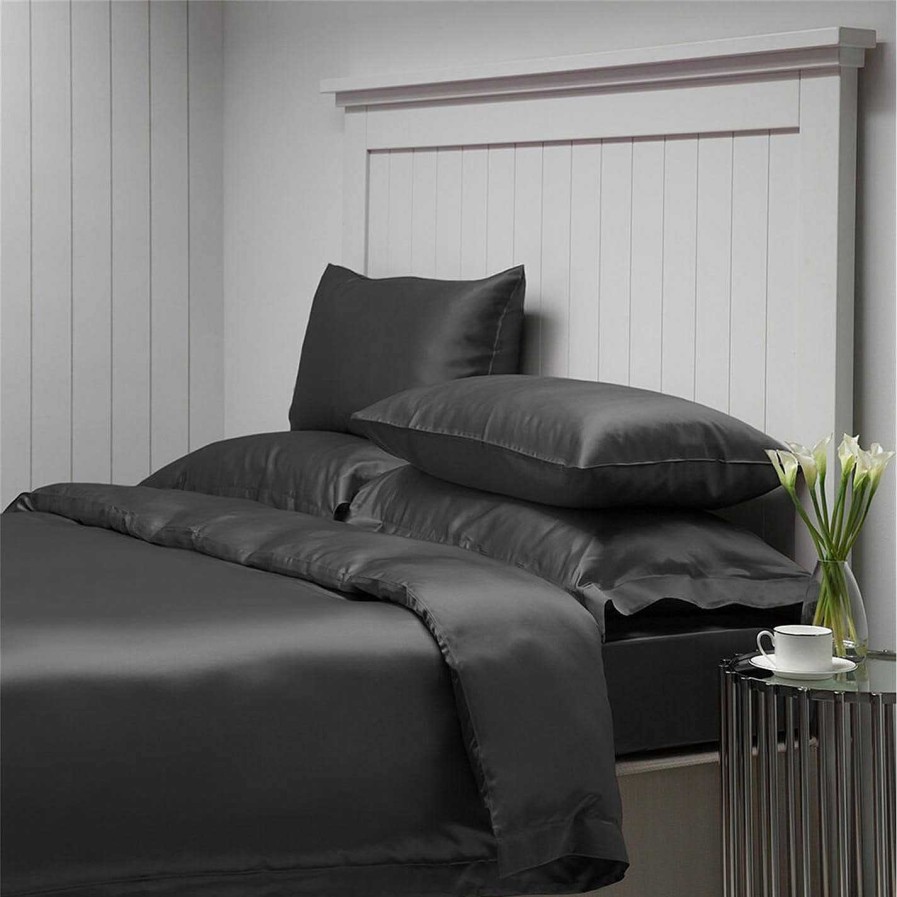 Luxe Duvet Covers | Pure Silk Oxford Border Duvet Cover