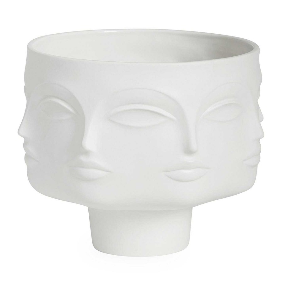 Jonathan Adler Unusual Gifts | Dora Maar Pedestal Bowl - White