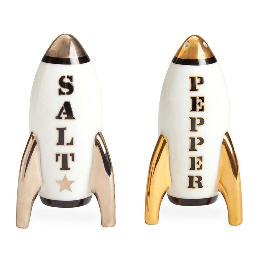 Jonathan Adler Salt & Pepper | Apollo Salt & Pepper Shakers - Black/White