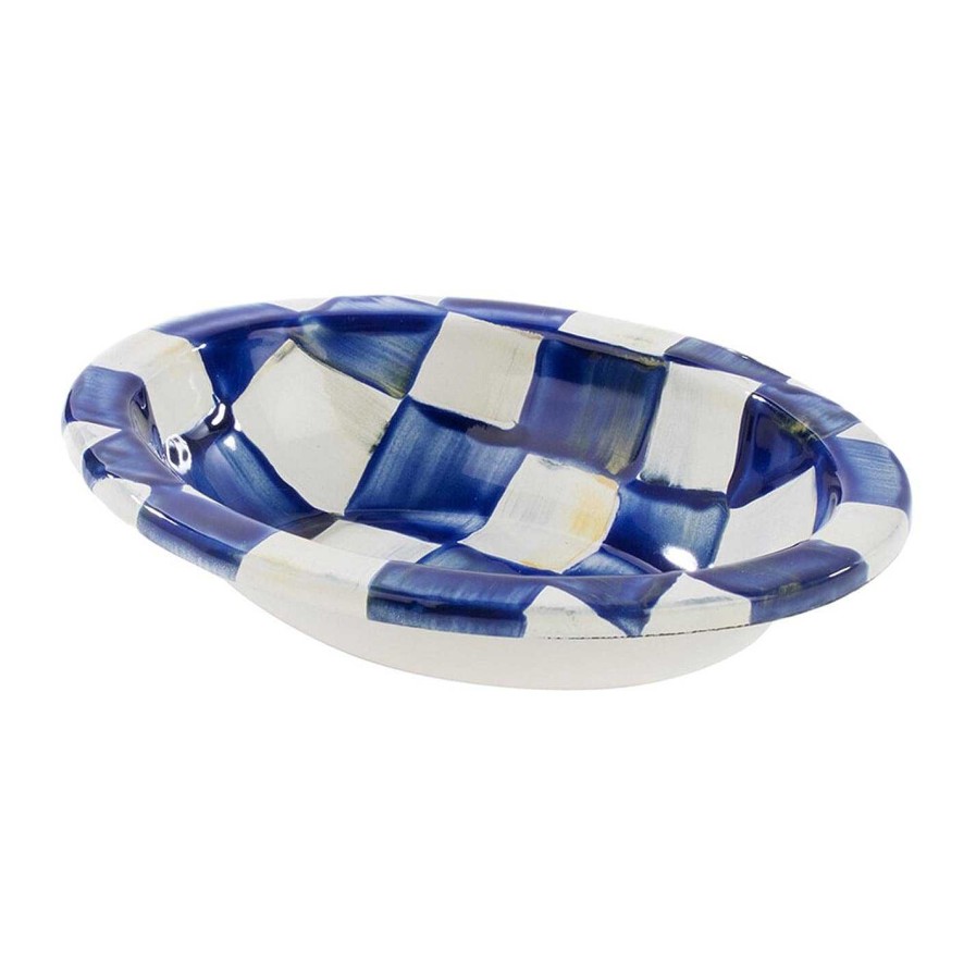 MacKenzie-Childs Soap Dishes & Dispensers | Royal Check Soap Dish