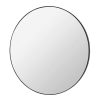 Broste Copenhagen Mirrors | Complete Round Mirror - Black Wood Frame - 80Cm