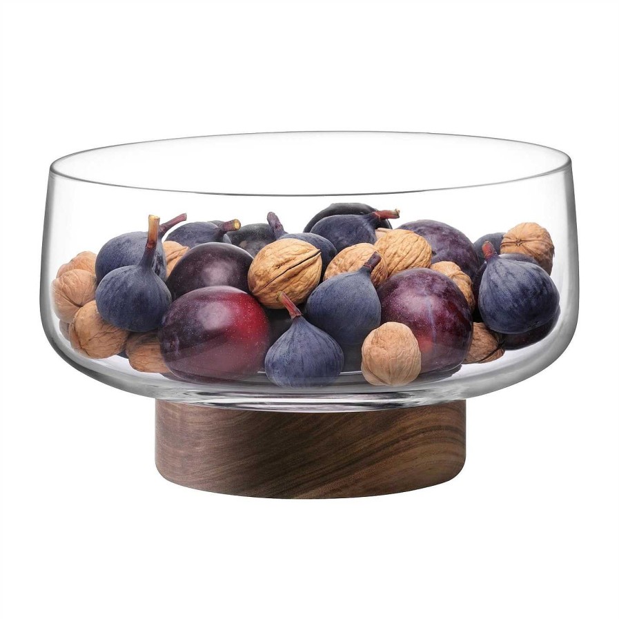 LSA Decorative Bowls & Dishes | City Bowl And Walnut Base