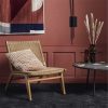 Nordal Accent Chairs | Teak Woven Lounge Chair