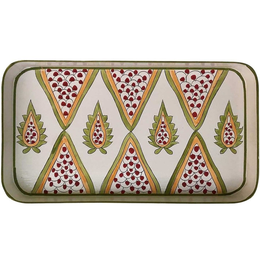 Les Ottomans Trinket Trays | Persia Hand-Painted Iron Tray