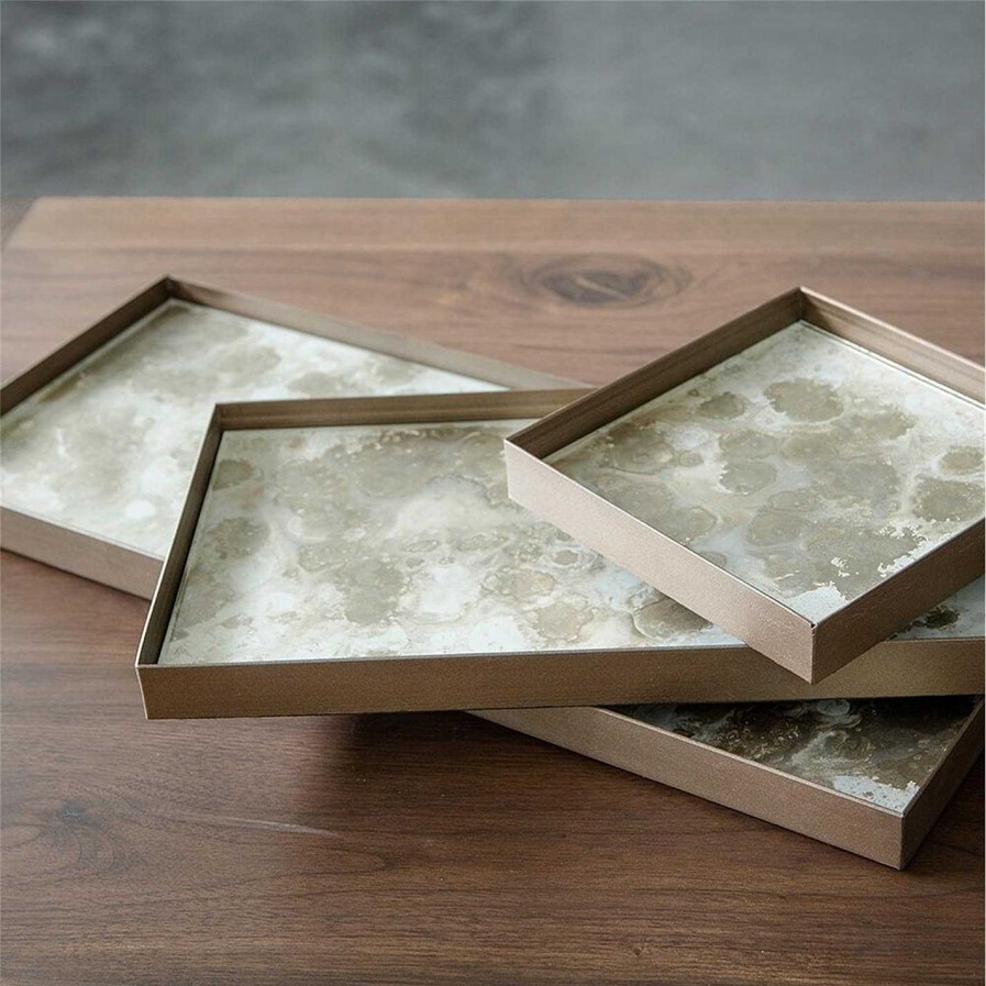 Ethnicraft Trays | Fossil Organic Glass Tray