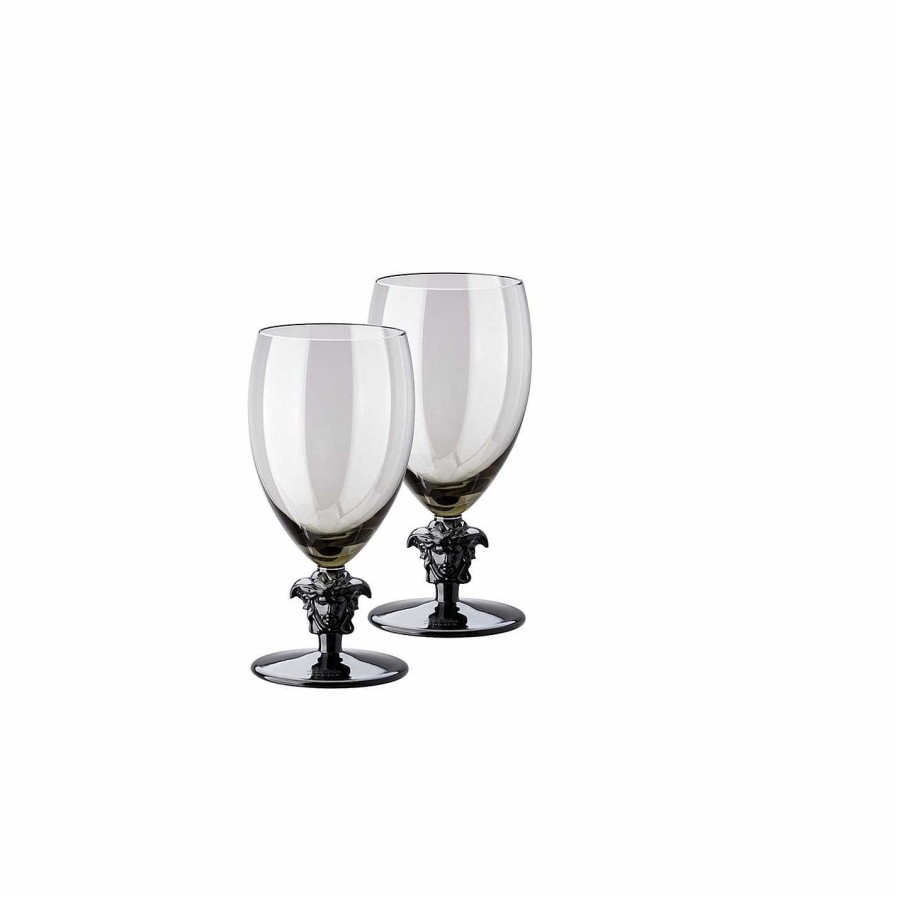 Versace Home Wine Glasses | Medusa Lumiere 2Nd Edition White Wine Glasses - Set Of 2