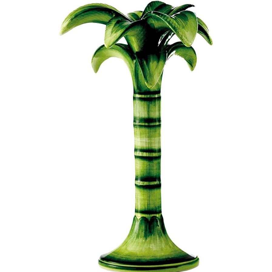 Les Ottomans Candle Holders & Accessories | Palm Tree Candlestick Holder - Medium