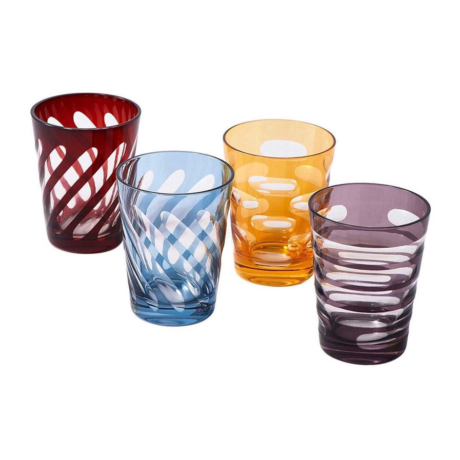 Pols Potten Tumblers & Highballs | Mixed Tubular Glass Tumblers