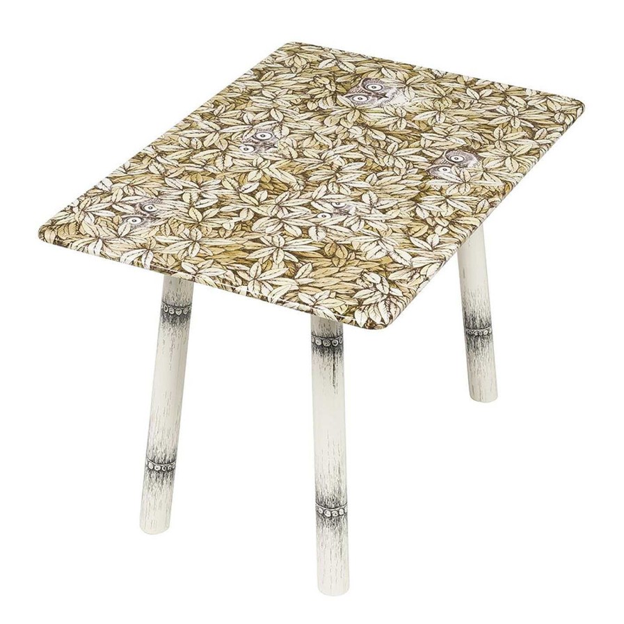 Fornasetti Side Tables | Foglie E Civette Table - 40X60Cm