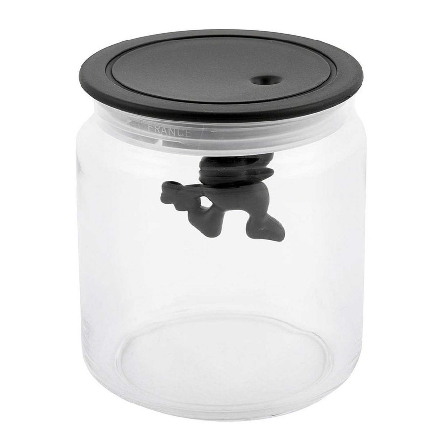 Alessi Jars & Canisters | Gianni Glass Storage Jar - Black