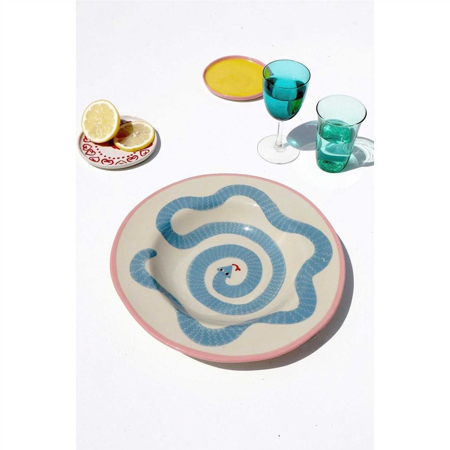 Laetitia Rouget Plates | Sneaky Snake Ceramic Dinner Plate - 26Cm