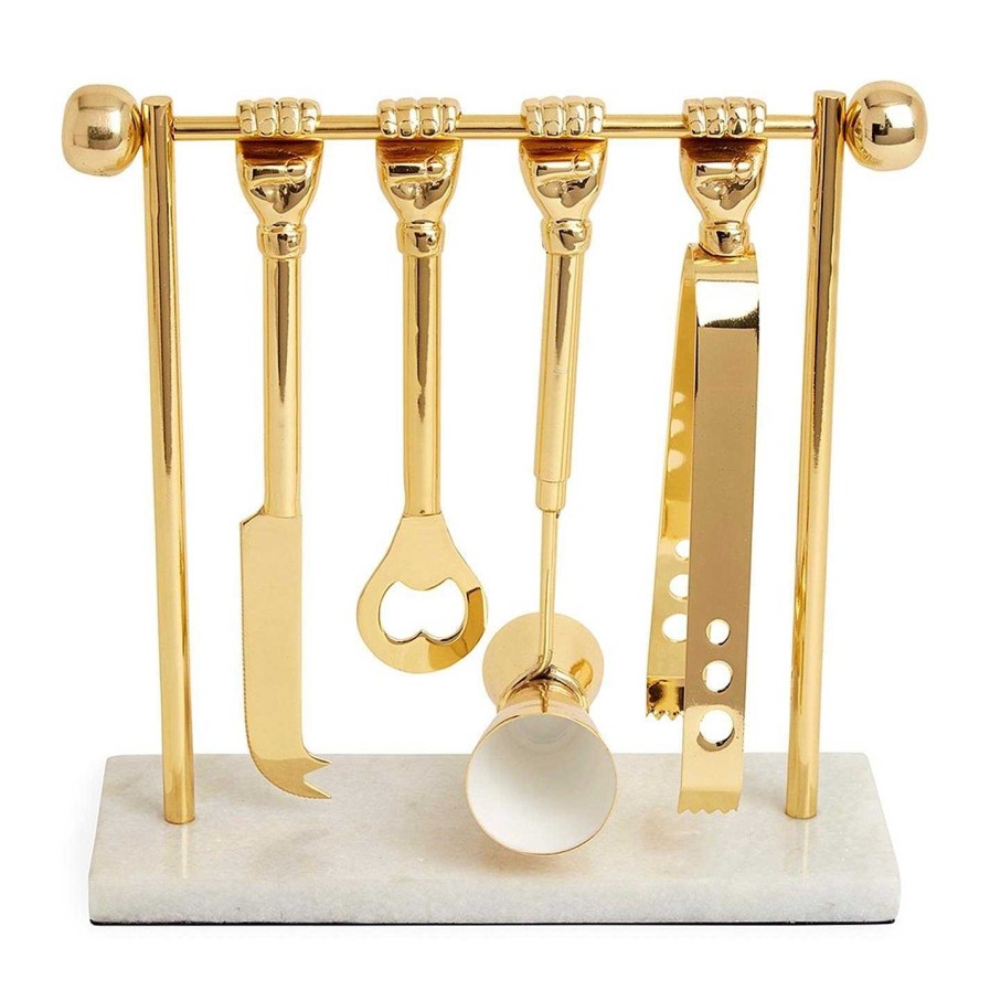 Jonathan Adler Cocktail Glasses | Barbell Barware Set