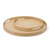 Wireworks Trays | Busboy Round Tray - Oak